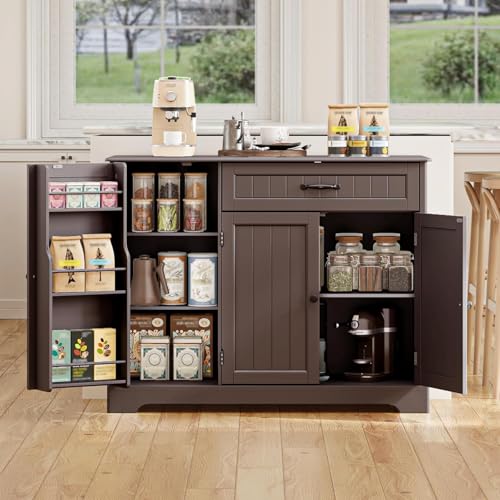 Gizoon Kitchen Sideboard Buffet Cabinet with Storage Small Coffee Bar Cabinet with Drawer