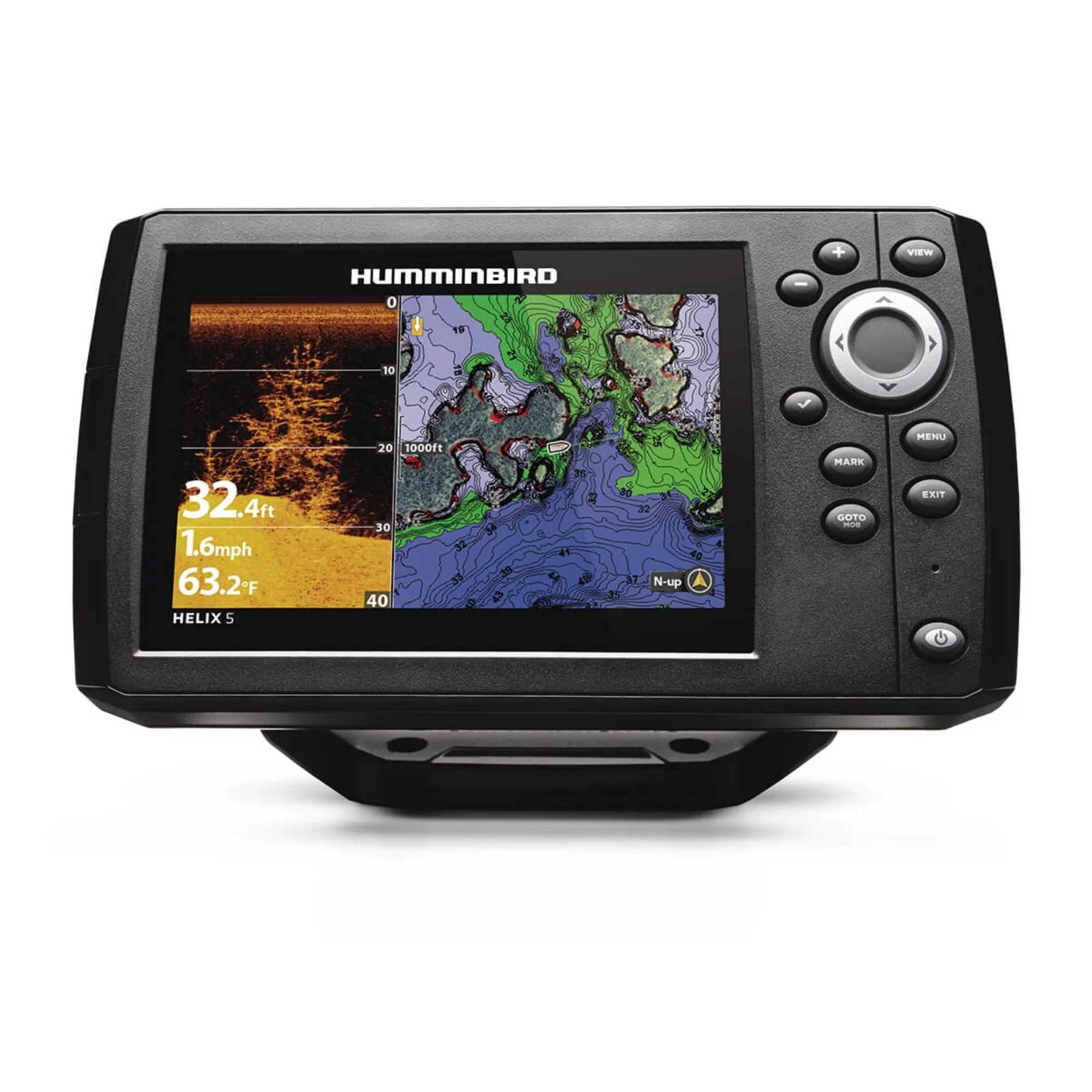 Humminbird Helix 5 CHIRP DI GPS G3 Fishfinder with GPS and Down Imaging Sonar and Gimbal Mount