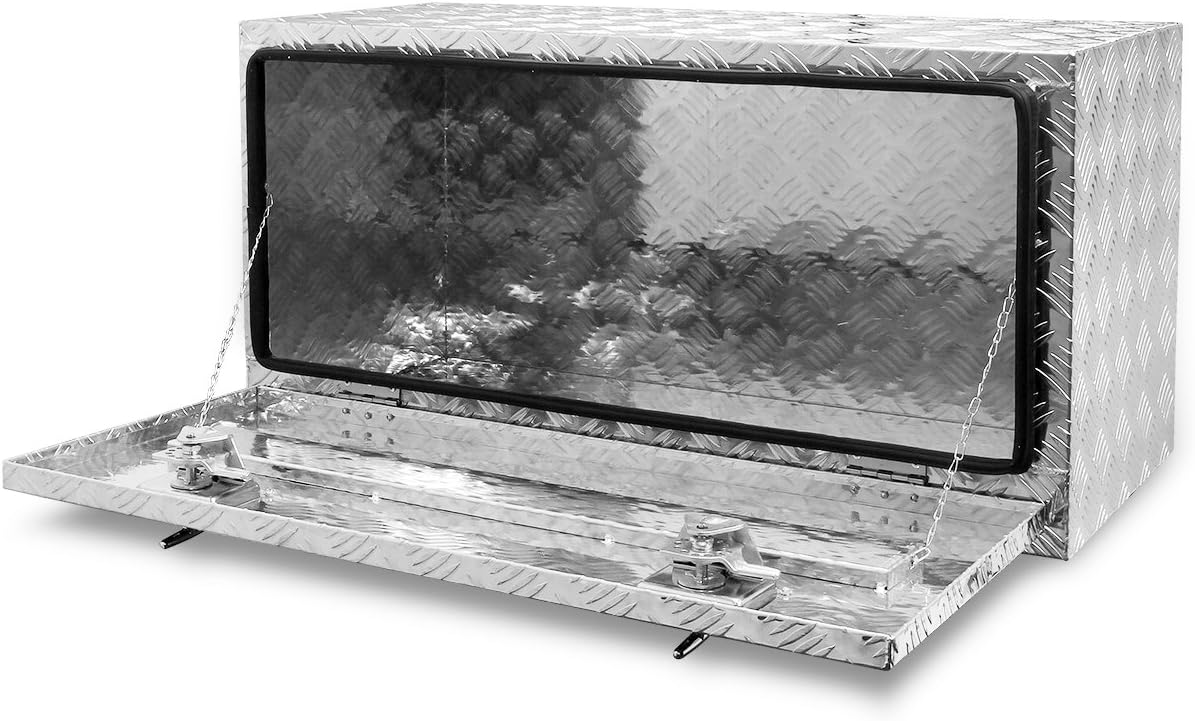 STKUSA Stark 36-Inch Aluminum Truck Underbody Flatbox Pickup Tool Box RV ATV Trailer Storage Lock with Keys
