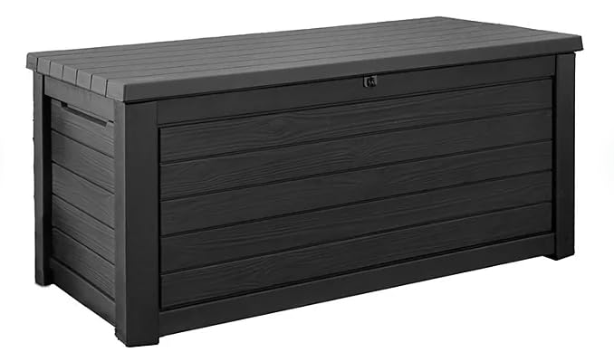 165-Gallon Resin Outdoor Storage Deck Box, (White), 246838