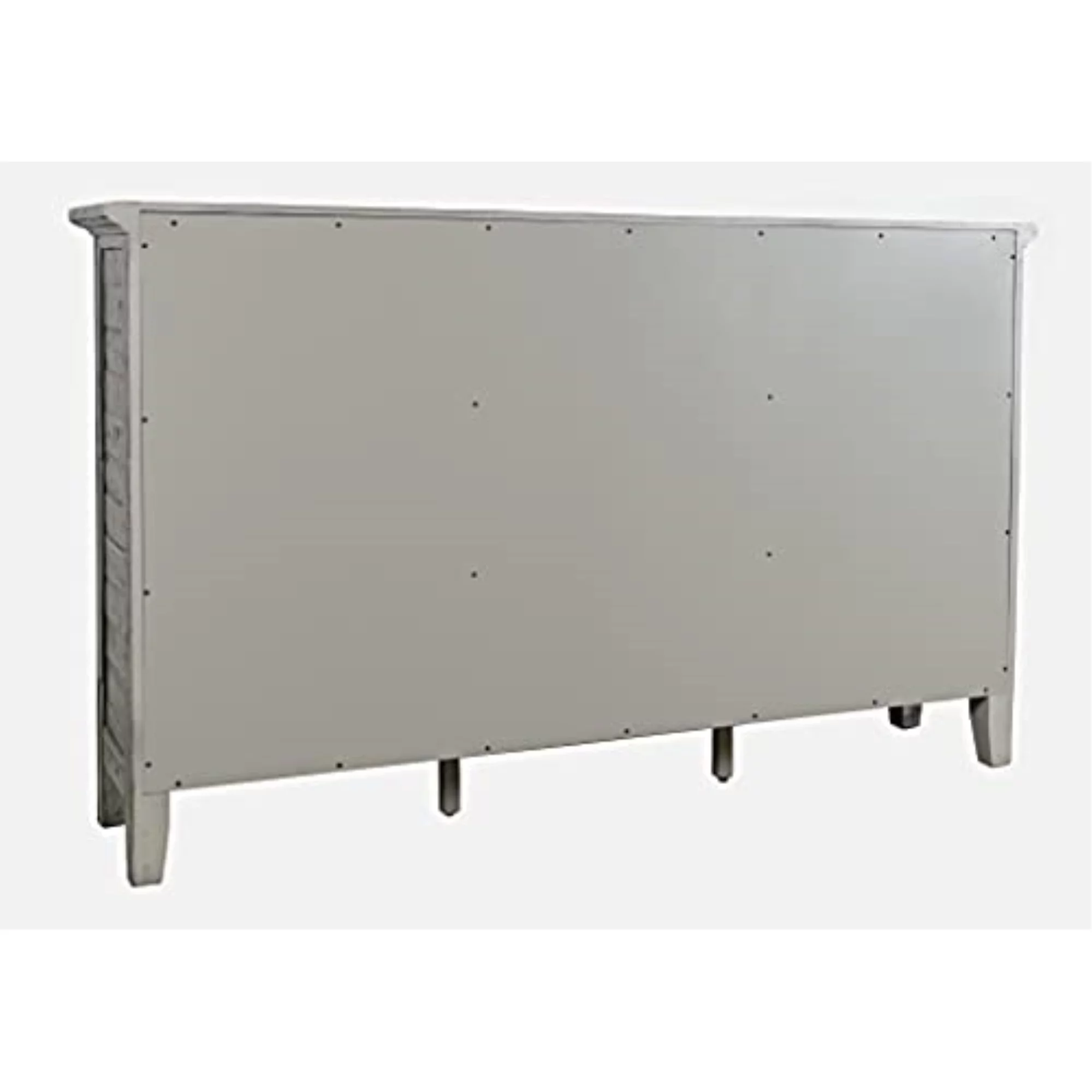 Jofran Rustic Shores 70" Coastal Distressed Acacia Six-Door Accent Cabinet