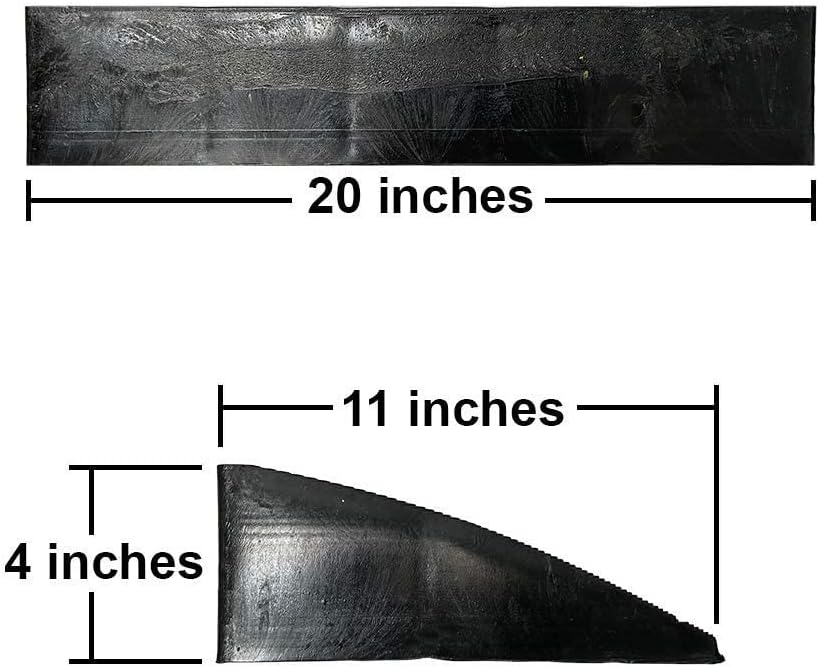 2 Pack: BULLKE Curb Ramp Large Bolt-Down Heavy Duty Super Thick Tough Plastic (not Smelly Rubber) 4 Rise for Driveway Ramps for Low Cars