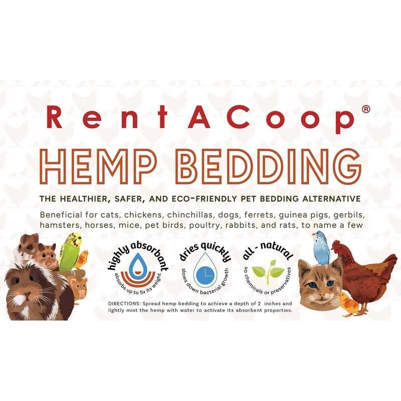 Rentacoop Premium Natural Hemp Bedding E.U. Grown - Pet Supplies online store