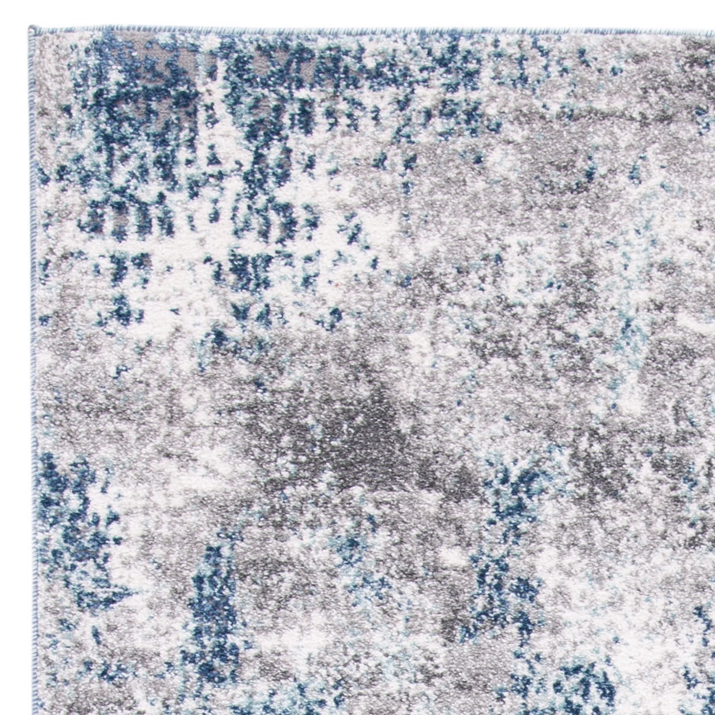 SAFAVIEH Aston Georgiana Abstract Distressed Area Rug, Navy/Grey, 6' x 9'