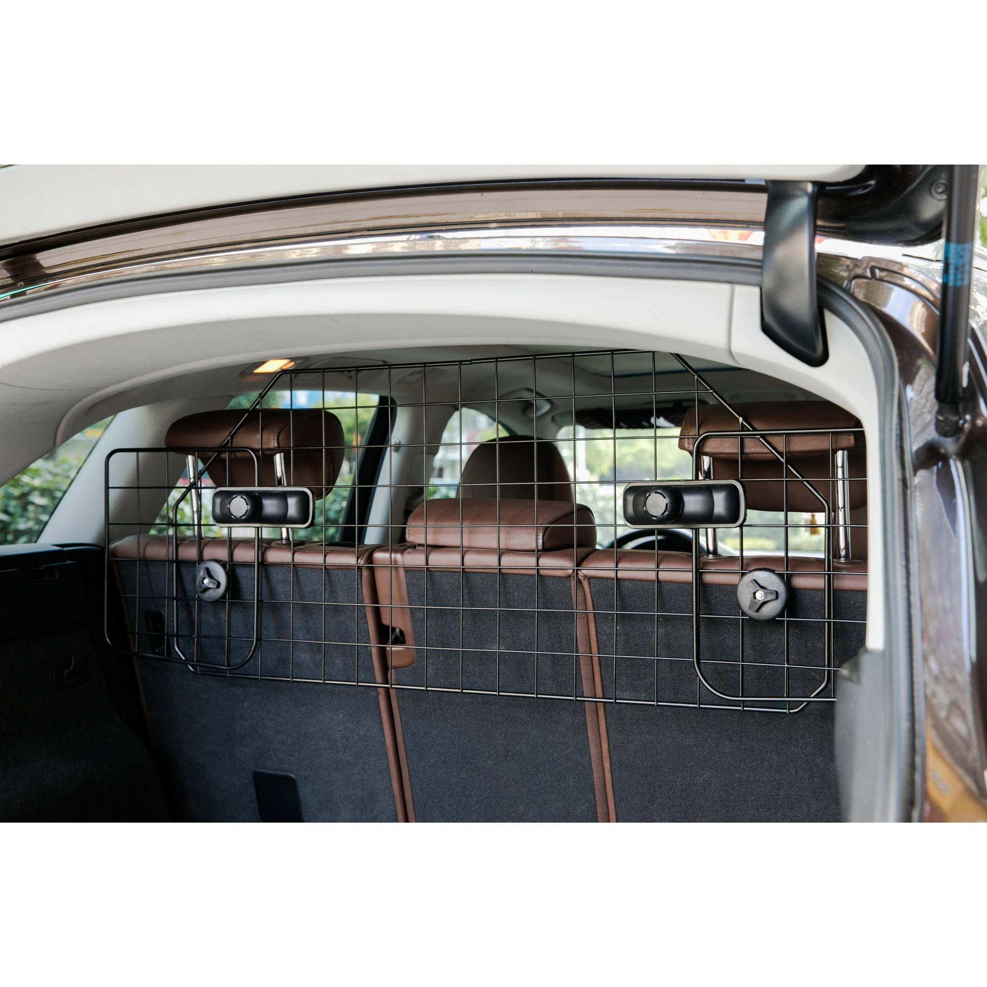 PawsMark Adjustable Dog Car Gate Backseat Barrier for Pets, Universal Fit for Vehicles