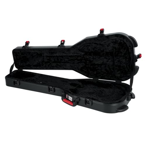 Gator Cases Molded Flight Case for Strat/Tele Style Electric Guitars with TSA Approved Locking Latch, (GTSA-GTRELEC)