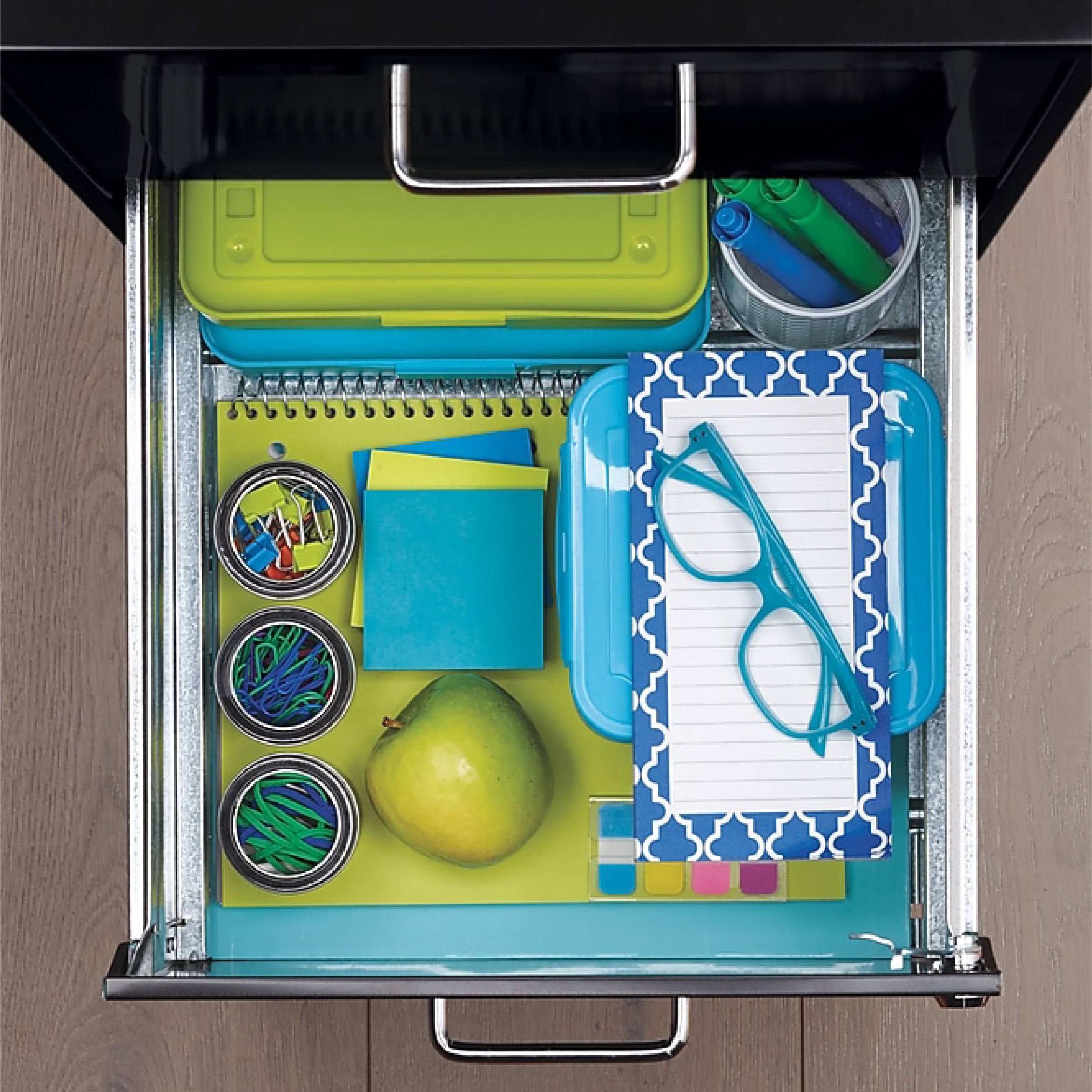 Staples 2-Drawer Vertical File Cabinet Locking Letter Black 18x22D (52145) 2806665