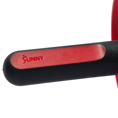 Sunny Health & Fitness Waist Trainer Ab Roller with Elbow Support, Training Wheels, Foldable for Home Gym, Abdominal Exercises, Core Strength