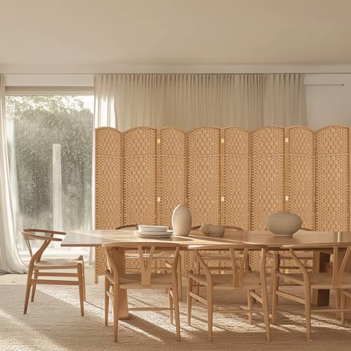 Room Divider, Room Dividers and Folding Privacy Screens, 16in Privacy Screen, 6 Panel Temporary Wall Partitions, 6ft Space Separation Panel Screen