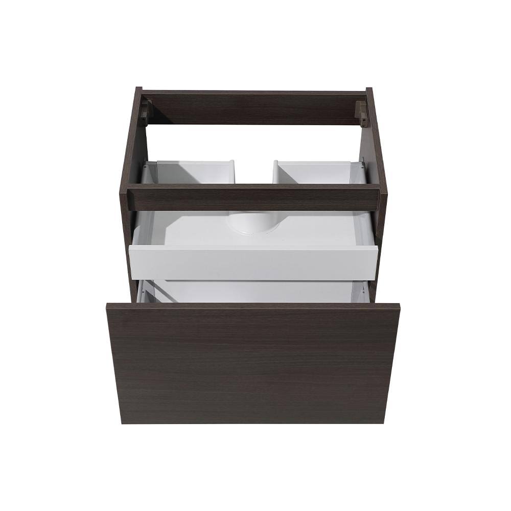 Fresca Mezzo 30x22 Gray Oak Wall Hung Modern Bathroom Cabinet