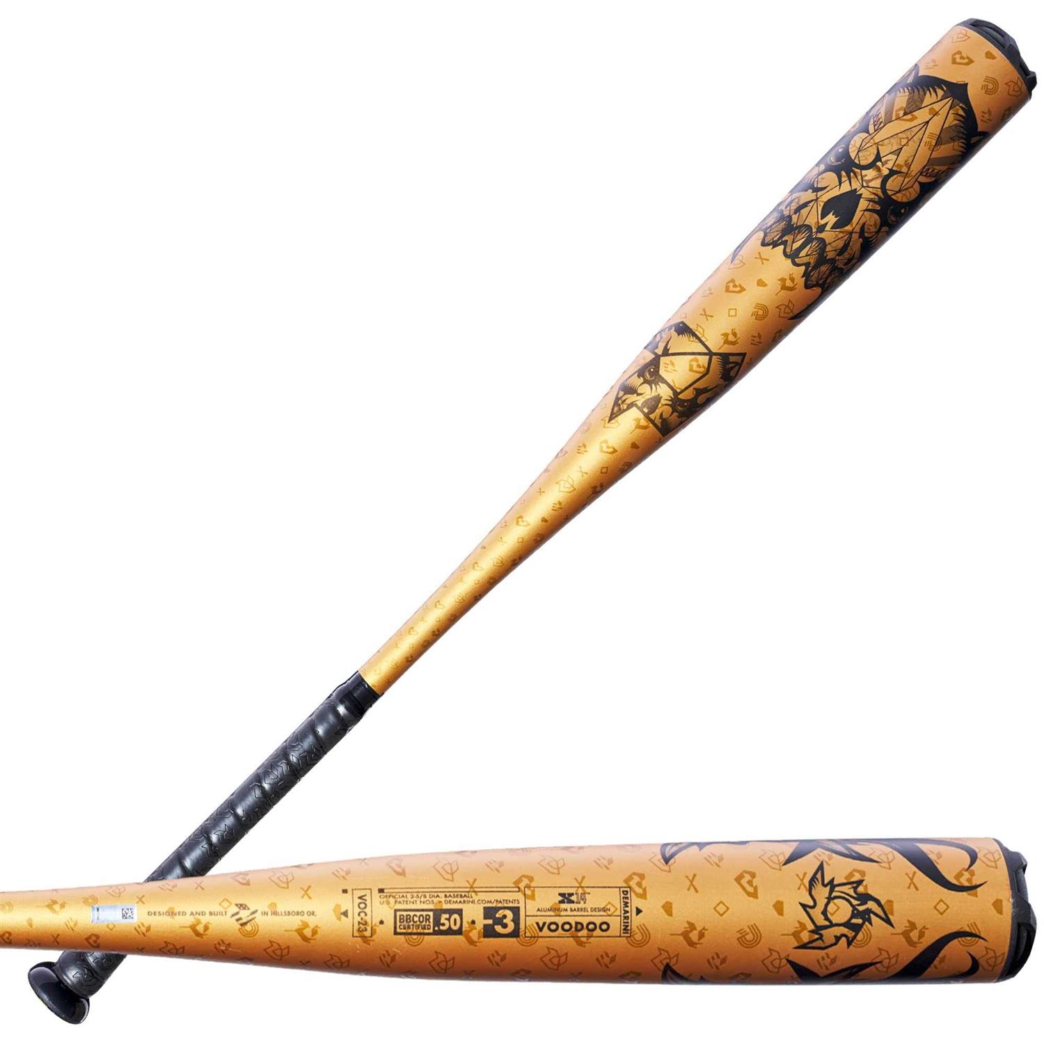 2023 DeMarini Voodoo One Gold BBCOR Baseball Bat - Sports Supplies Online Store