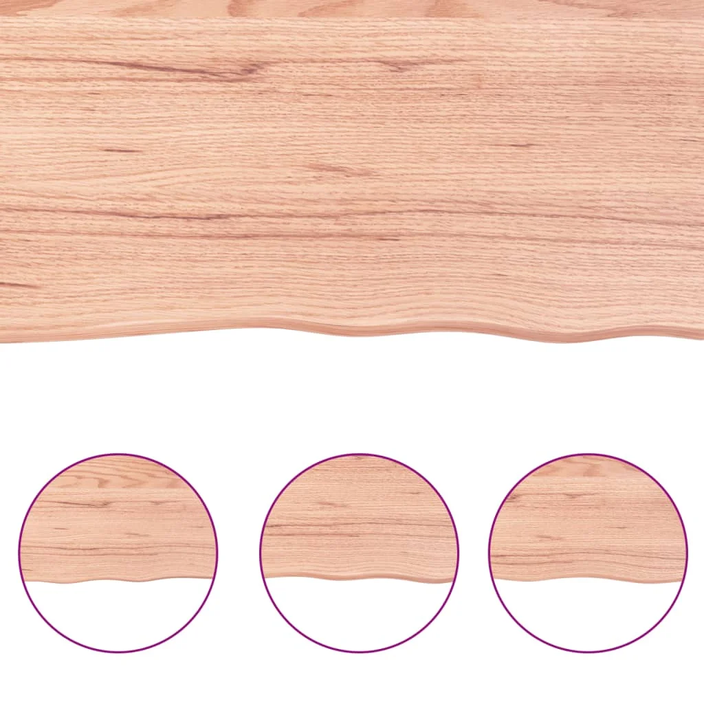 Table Top Light Brown 47.2"x23.6"x(0.8"-1.6") Treated Solid Wood Live Edge