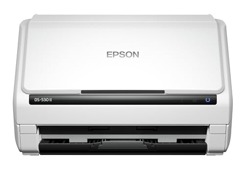 Epson DS-530 II Color Duplex Document Scanner for PC and Mac with Sheet-fed, Auto Document Feeder (ADF)