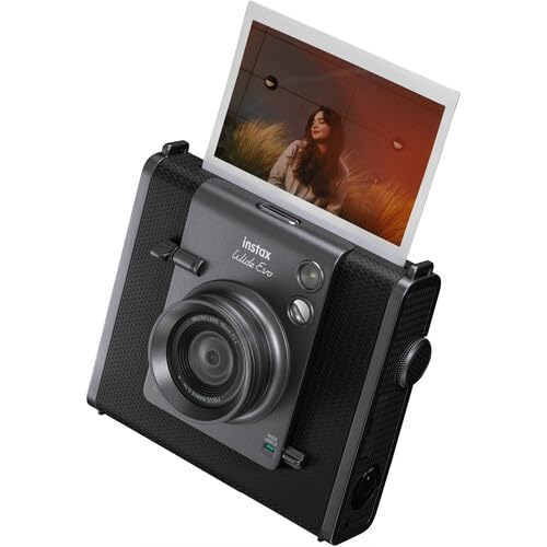 INSTAX Wide EVO 2-in-1 Instant Film Camera and Printer, Rear LCD Screen, 10 Lens and 10 Film Filters, Wide-Angle Lens Function
