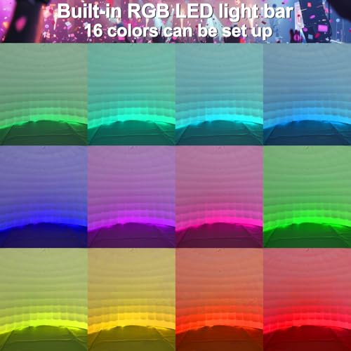 SAYOK Outdoor Portable Inflatable Igloo Dome Tent with Led Light for Party Wedding Event Camping