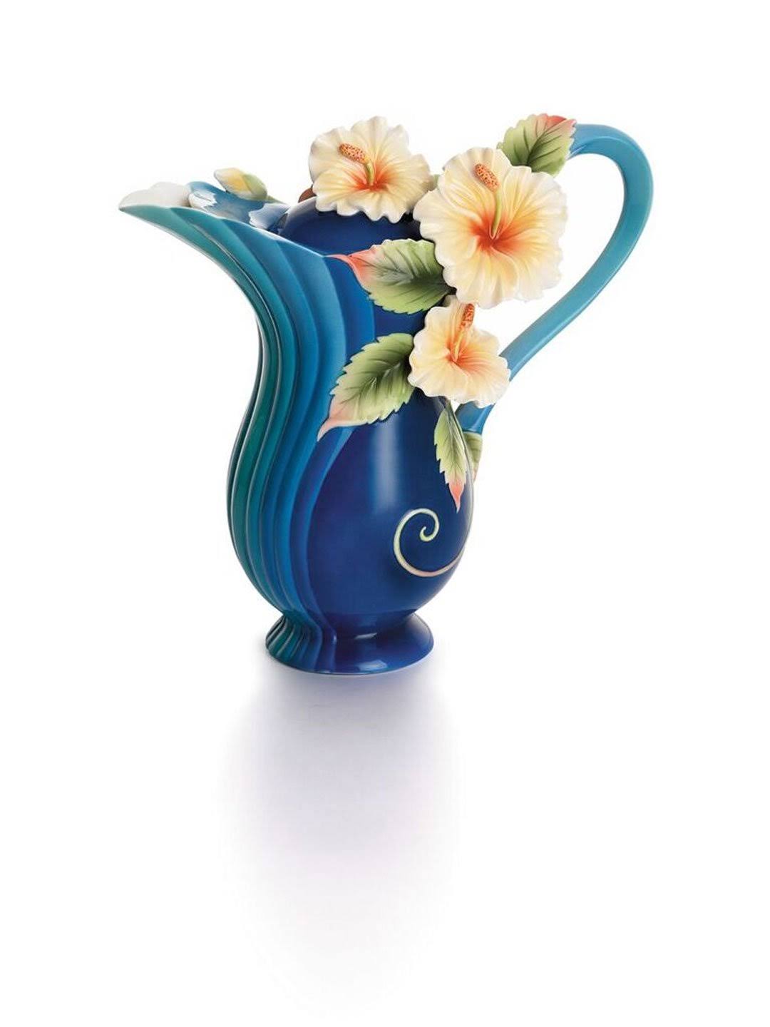 Franz Porcelain Tropical Beauty Hibiscus Teapot