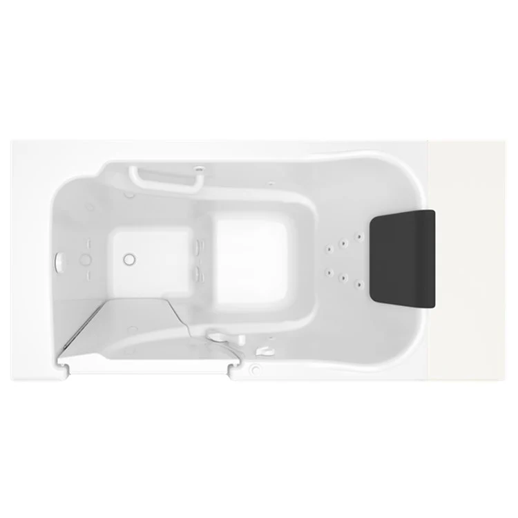 3052 Series 30"W x 52"L Gelcoat Walk-In Whirlpool Bathtub with Left-Hand Drain/Faucet