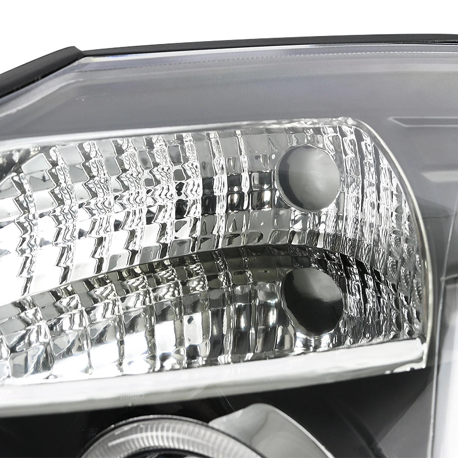 Spec-D Tuning Black Halo Projector Headlights + LED Tail Lamps Combo Compatible with 2004-2015 Nissan Titan Left + Right Pair Headlamps Assembly