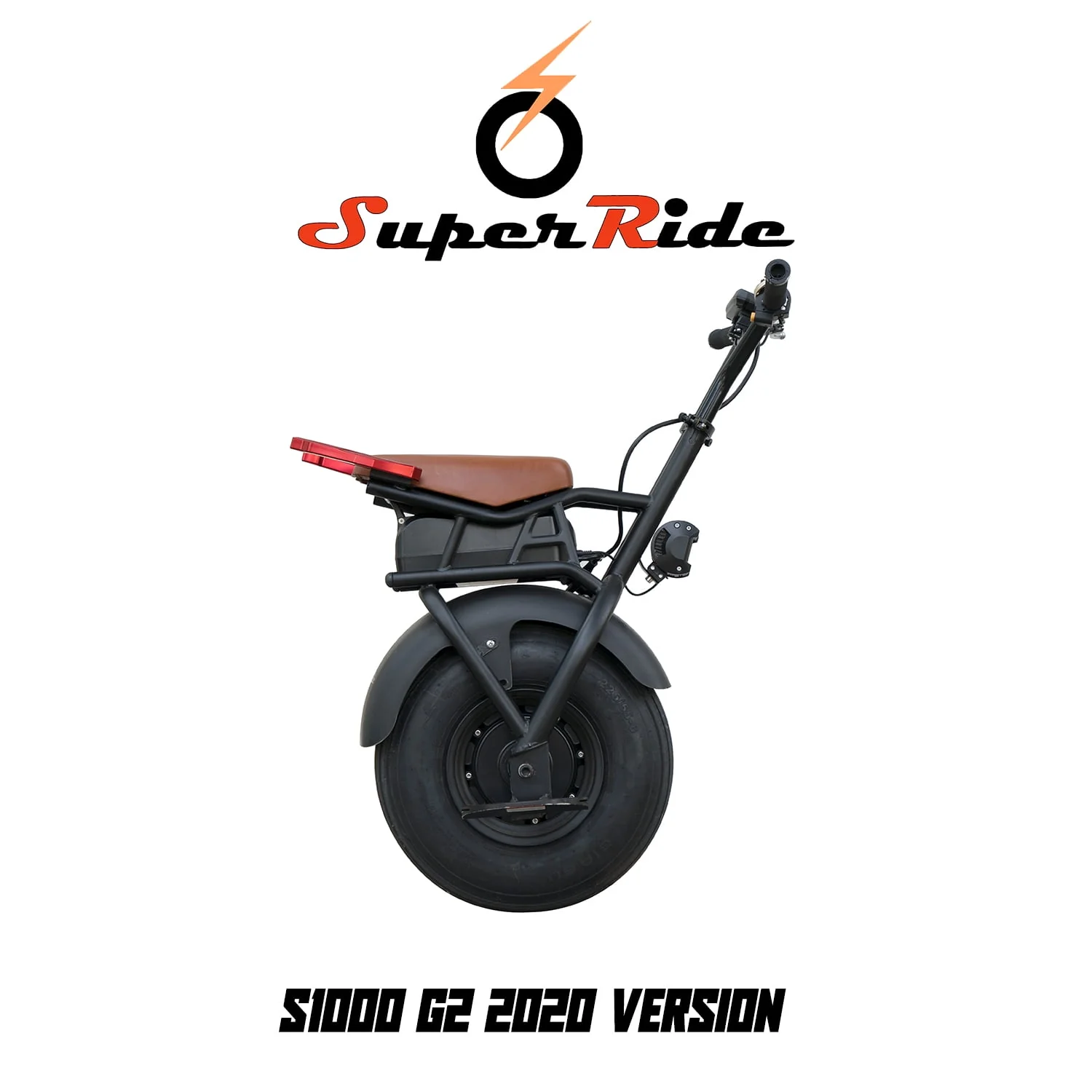 SUPERRIDE Self Balancing Electric Unicycle S1000 G2 – One Wheel Electric Scooter with Single Fat Tire & 1000W Motor, Frame, Wheel, Battery, Charger