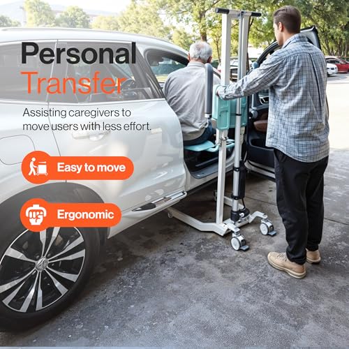 SuperHandy GoRise Electric Floor to Stand Lift – 500 Lbs Capacity, Standing Assistance, Portable, Adjustable, Ergonomic, Easy Storage