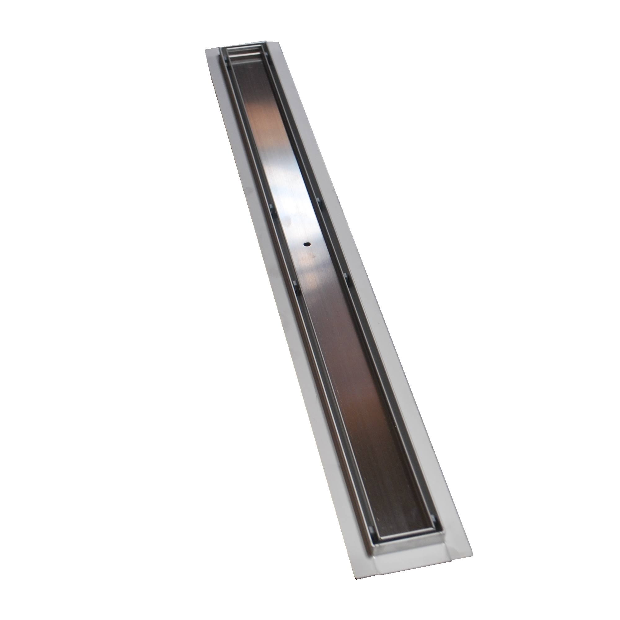 Royal Linear Shower Drains - Tile Insert - Stainless Steel Luxurious Line by Serene Steam Include Hair Trap 30 inch