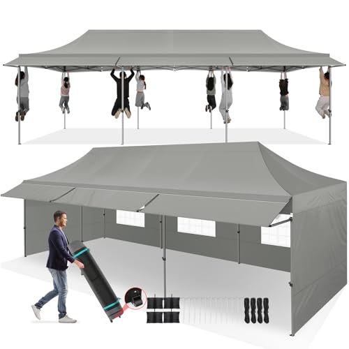 COBIZI 10x10 Pop Up Canopy Tent with Awning