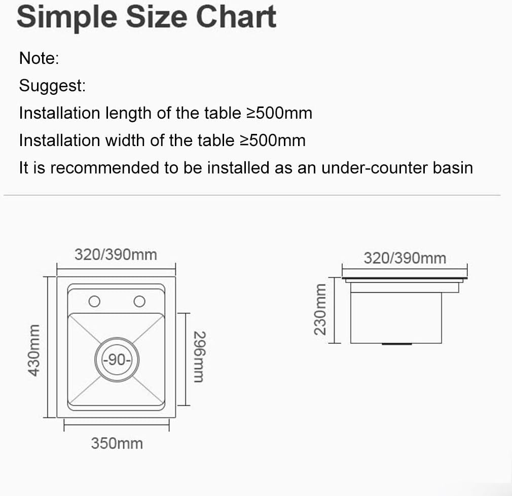 Stainless Steel Sink Hidden Kitchen Sink Sink On Bar Counter Sink with Folding Faucet Can Be Installed Under Counter