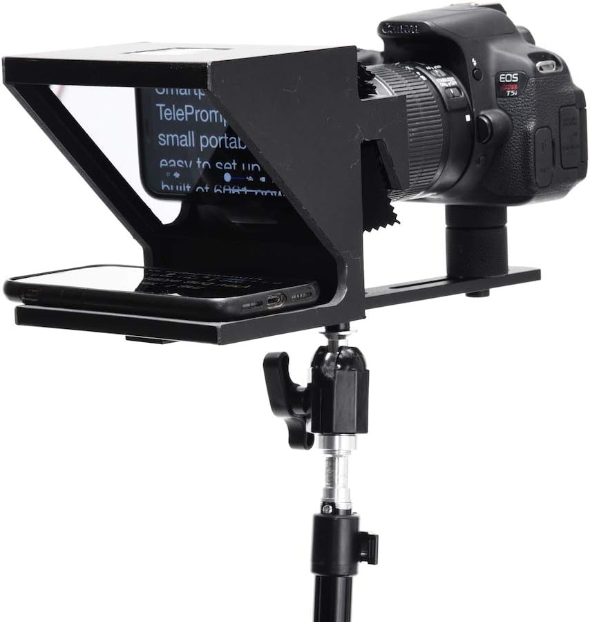 Little Prompter, The Original Compact Personal Teleprompter for Video Production. No Studio Required. Perfect for DSLRs, Webcams