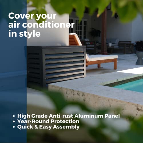Airdeko's Mini Split AC Cover for Outside Units Sturdy Aluminum