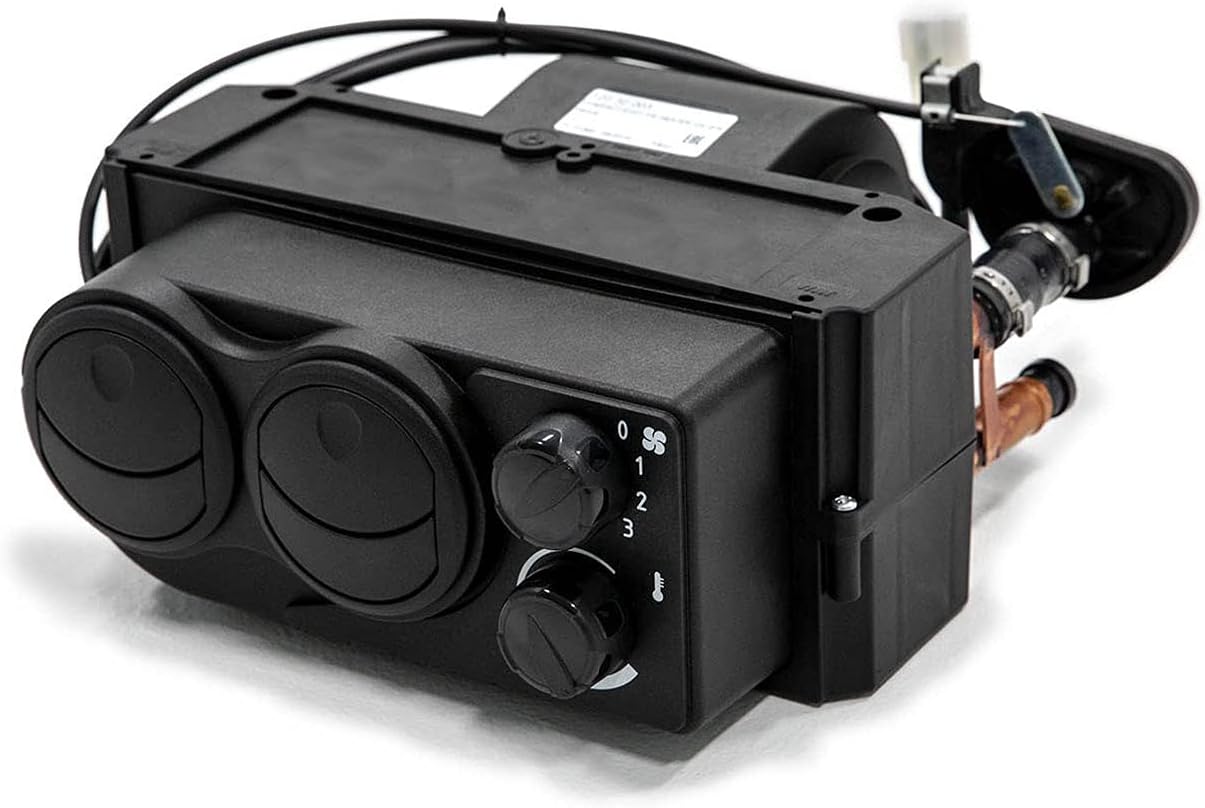 SuperATV Cab Heater for 2020+ Polaris Ranger 1000/1000 Crew | Built-In Shutoff Valve | 360 Degree Adjustable Vents | 3.4 Amps at 13.7 Volts |