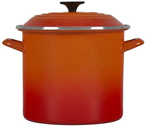 Le Creuset Enamel on Steel Stockpot, 10 qt., Olive