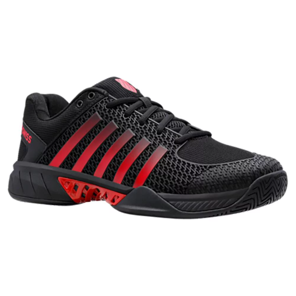 K-Swiss Men`s Express Light Pickleball Tennis Shoes Black and Lollipop (  10   ) - Curated Treasures Market