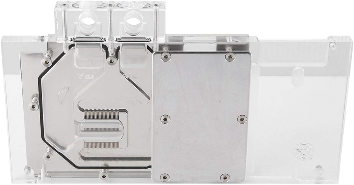 GPU Water Cooling, Graphics Card Cooling Water Block with RGB LED Lighting, Copper Base, MOS Flow Way, for NIVIDA GTX960 / GTX950