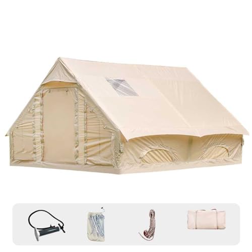 Inflatable Camping Tents with Hand Pump, Air Glamping Tents, Easy Setup Waterproof and Windproof Blow up Tent