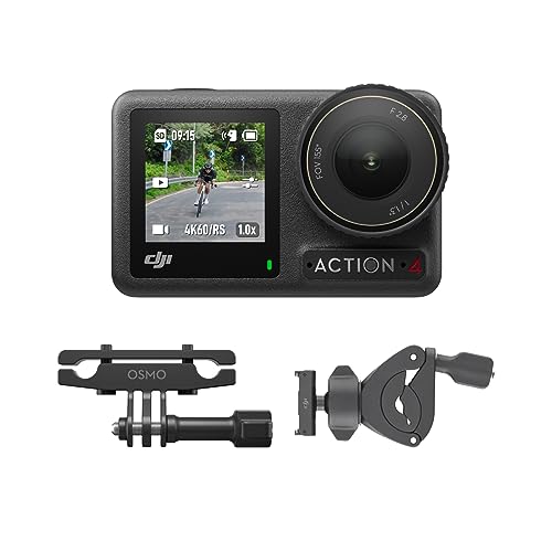DJI Osmo Action 4 Standard Combo, 4K/120fps Waterproof Action Camera with a 1/1.3-Inch Sensor, Stunning Low-Light Imaging
