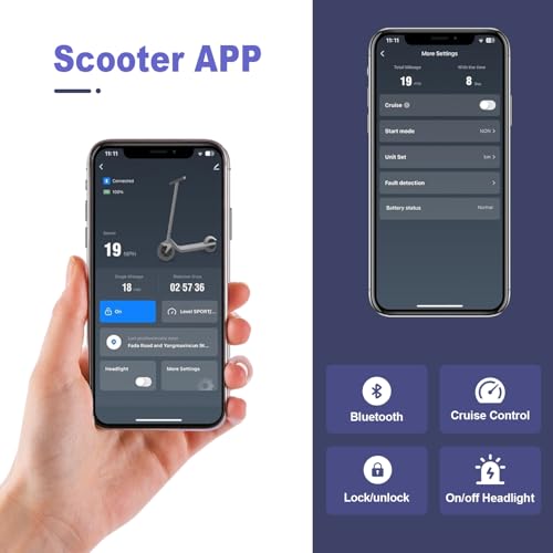 Electric Scooter Adults, Foldable 8.5" Tires E Scooter for Adults, 19 Mph, 350W Motor Fast Cooter