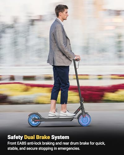 Electric Scooter for Adults & Teens, 350W Motor Up to 16 MPH, 12 Miles Range, 8.5" Honeycomb Tires, APP Control