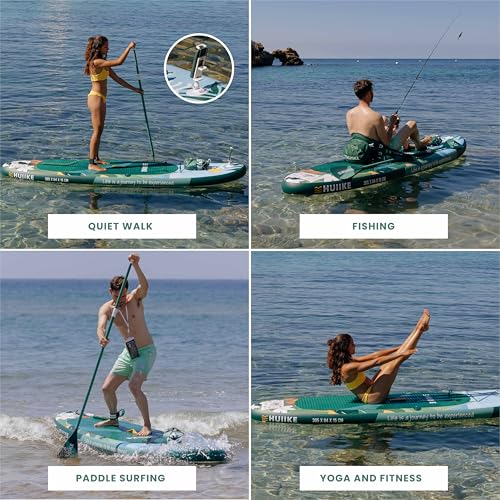 Inflatable Paddle Board for Adults with Accessories Included, Oar, Fins, Pump. Stand Up Paddleboard Great Stability and Resistance. 10’ x 33" x 5.9"