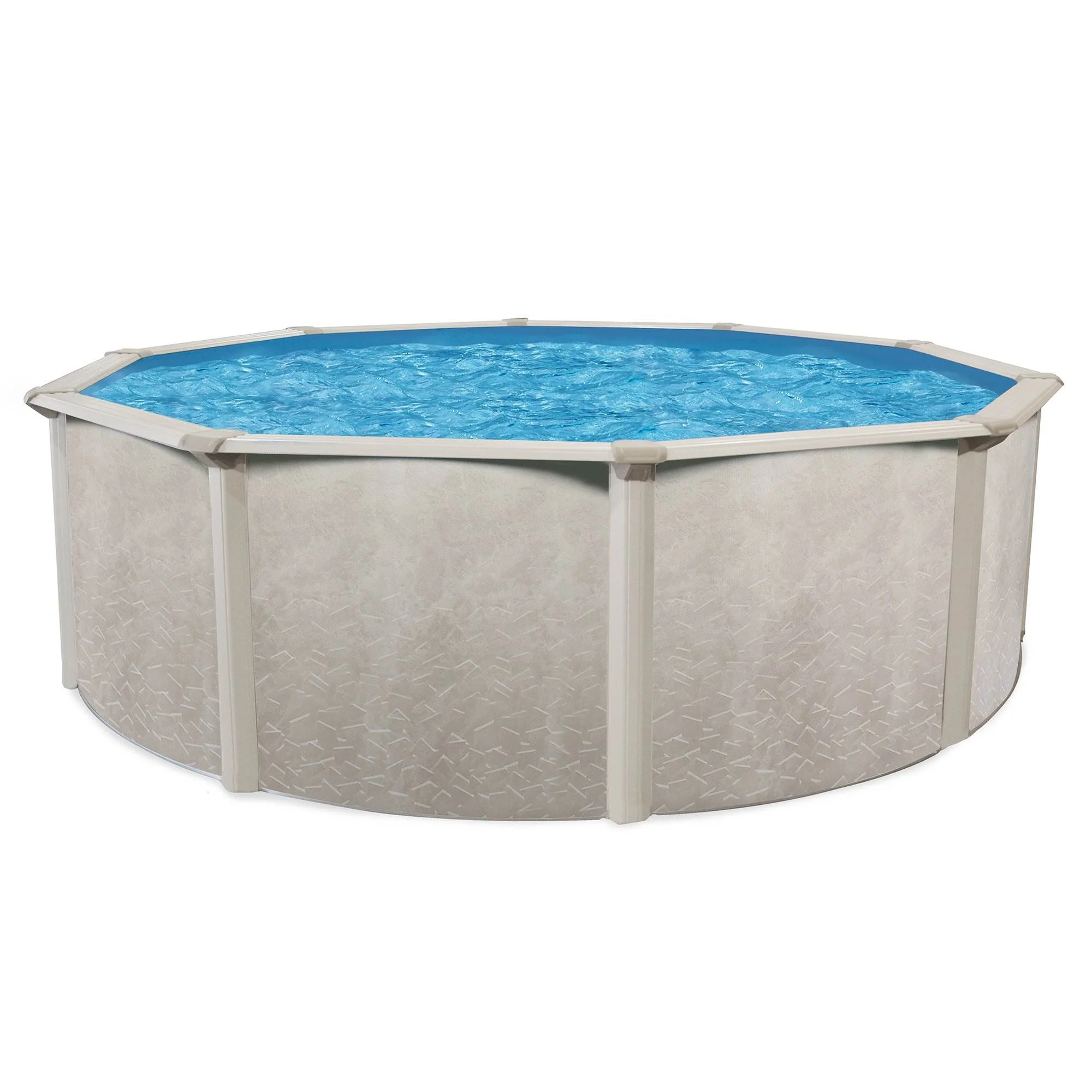 Aquarian Phoenix Steel Outdoor Above Ground Swimming Pool Kit, Gray