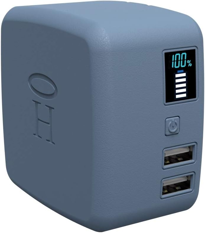 Halo Portable Phone Charger Power Cube 10,000mAh - Innovative Car Charger Power Bank with Dual USB Compatible Charging Ports