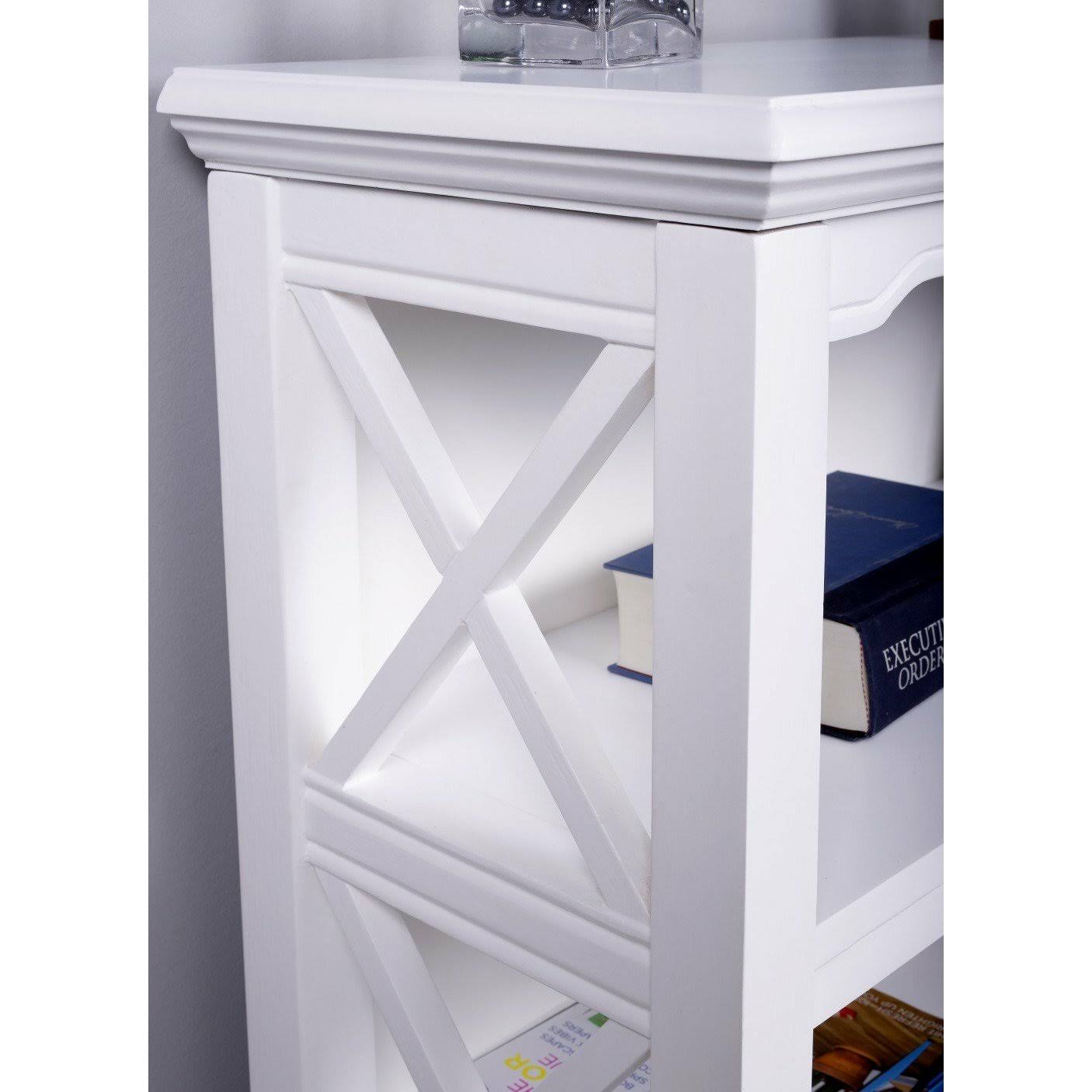 Newport Glossy White Low Bookcase (389557)