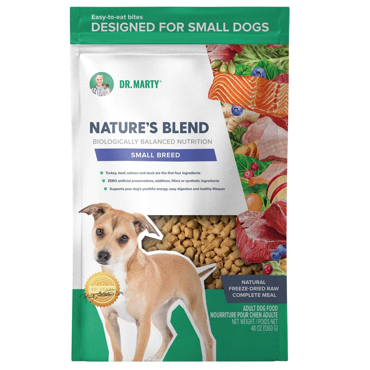 Dr. Marty Freeze Dried Raw Nature's Blend Small Breed Dog Food - Pet Supplies online store