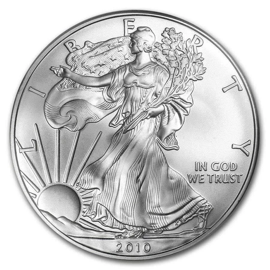 2010 Silver American Eagle MS-70 NGC (Early Releases) by American Heritage Bullion