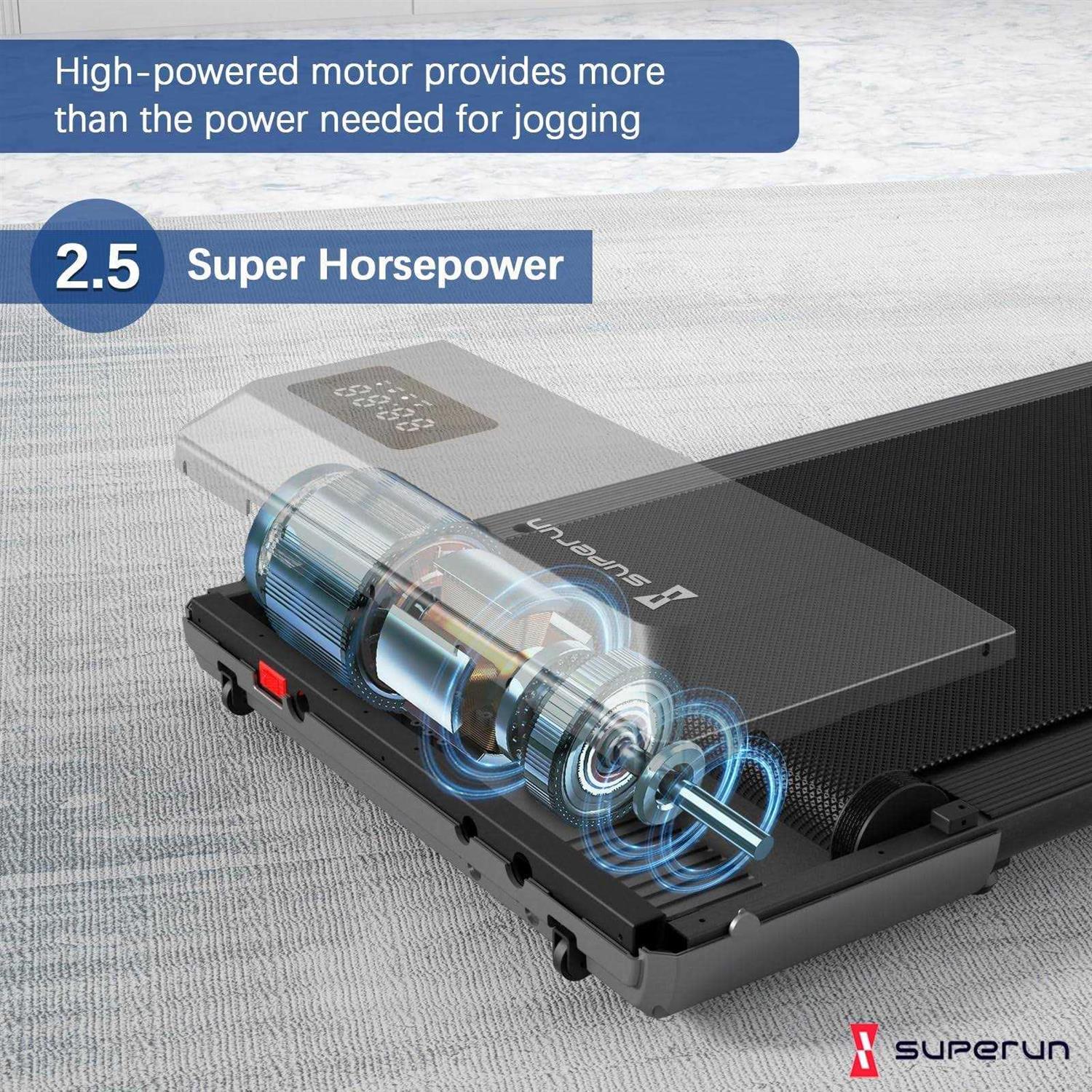Superun 2 in 1 Walking Pad Under Desk with 300lbs Weight Capacity - Sports Supplies Online Store