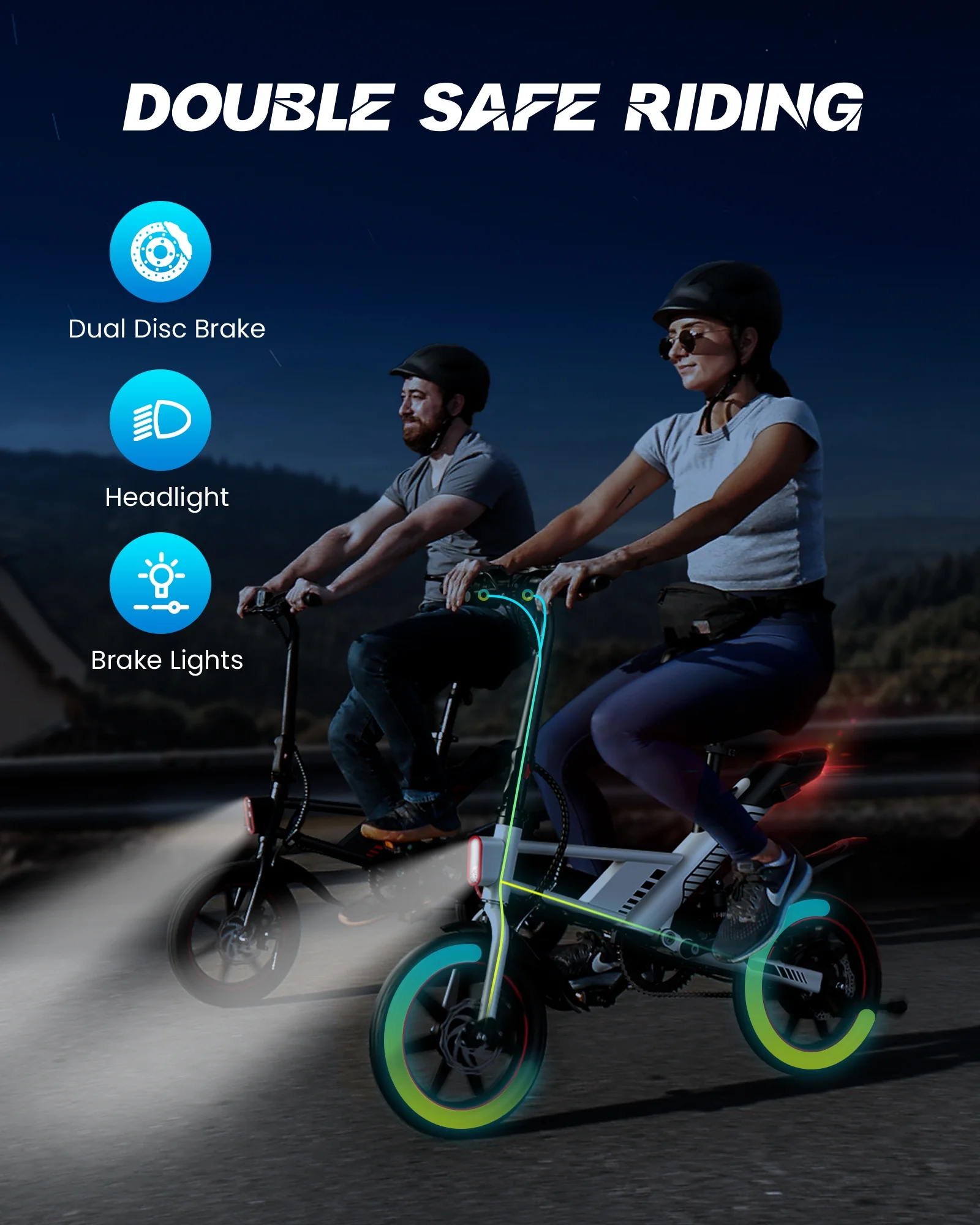 Kistp 14 450W Folding Electric Bike for Adults, 18.6MPH 3 Riding Modes Electric Bike with 36V 10.5AH Battery UL2849 Certificate