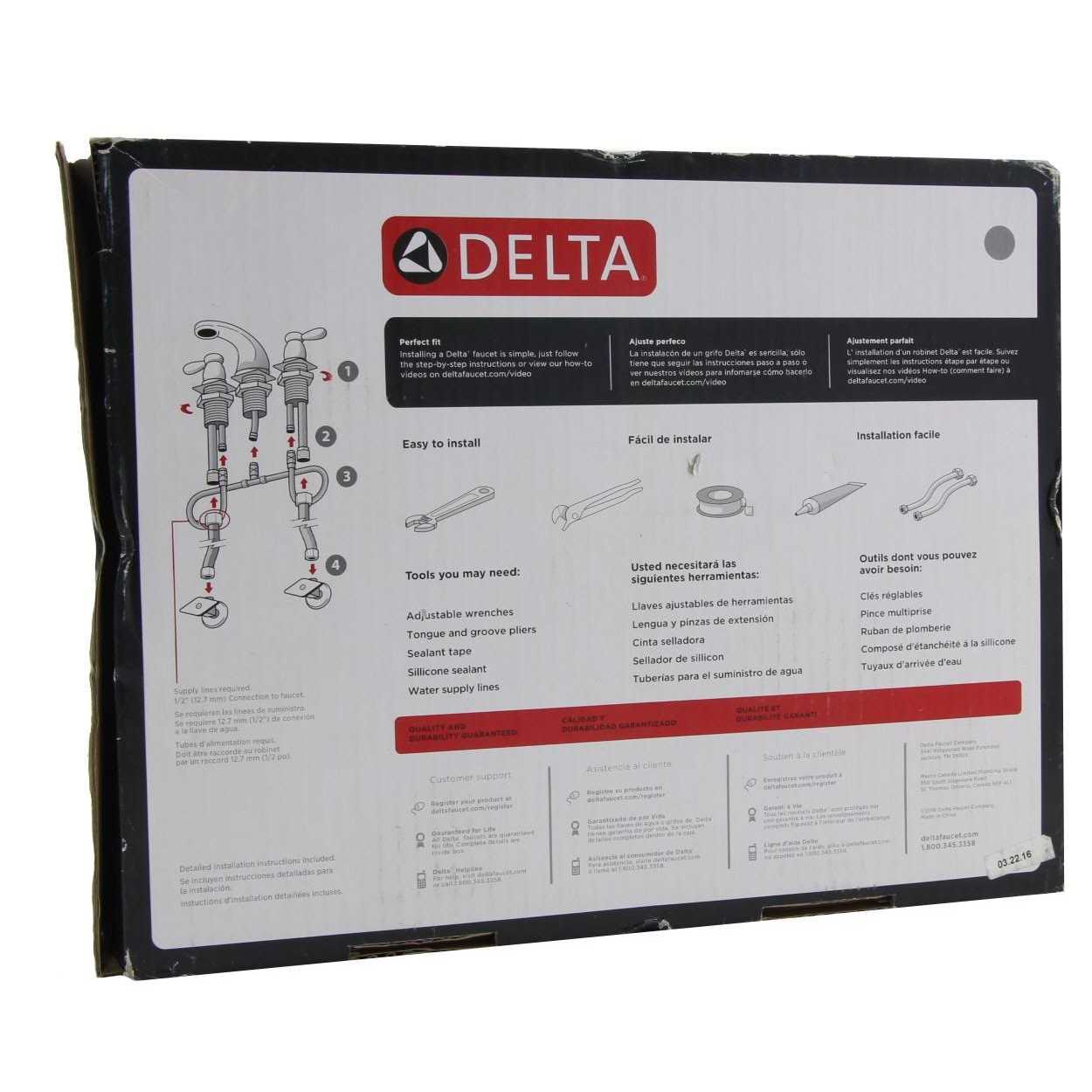 Delta 35750lf-spbl Merge Widespread 2-Handle Bathroom Faucet in Nickel - Shop Hardware Tools Online Store