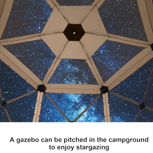 COBIZI 12x12ft Pop up Gazebo Screen Tent Screen House for Camping, Camping Outdoor Screened Gazebo, Canopy Tent