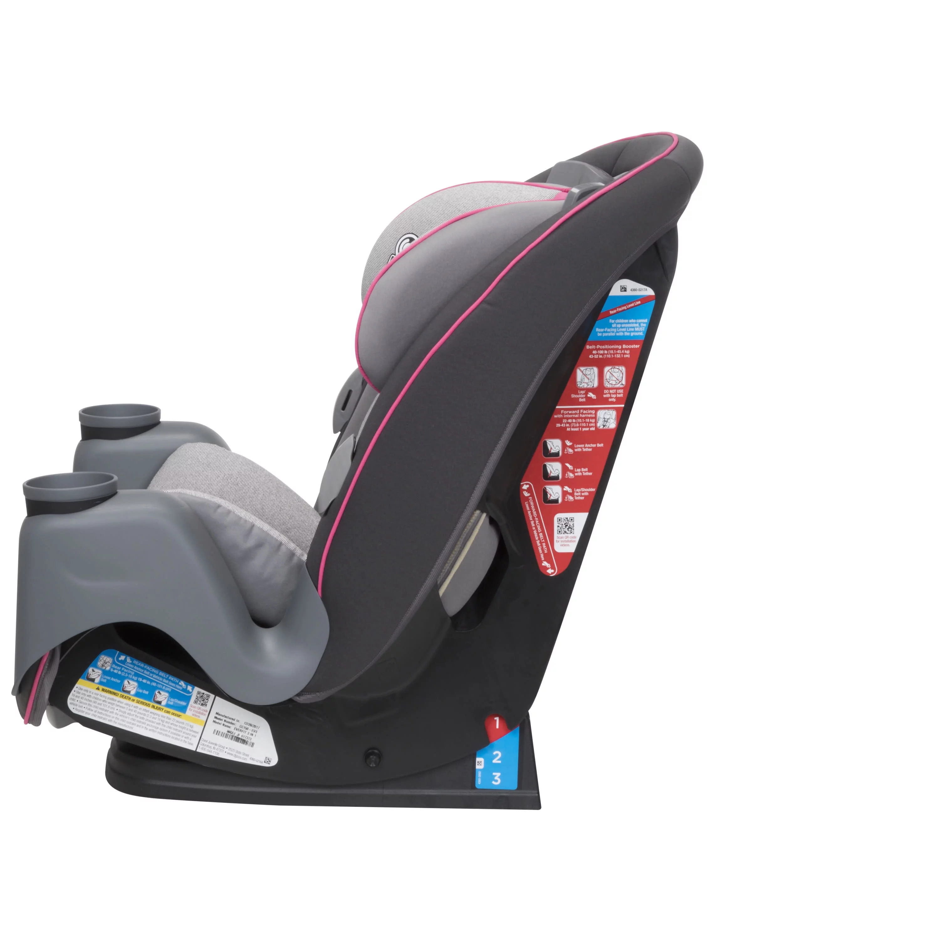 Safety 1st Grow and Go Sprint All-in-1 Convertible Car Seat, Silver Lake