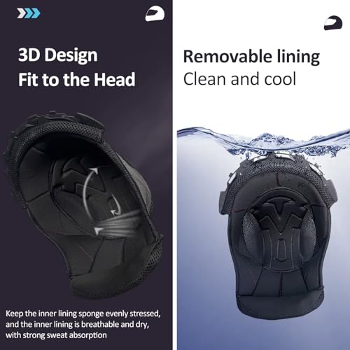 Full Face Motorcycle Bluetooth Helmet DOT FMVSS-218 Integrated Motorcycle Helmet Anti-Fog Visors Flip Up Helmet Modular Bluetooth Helmet Built-in