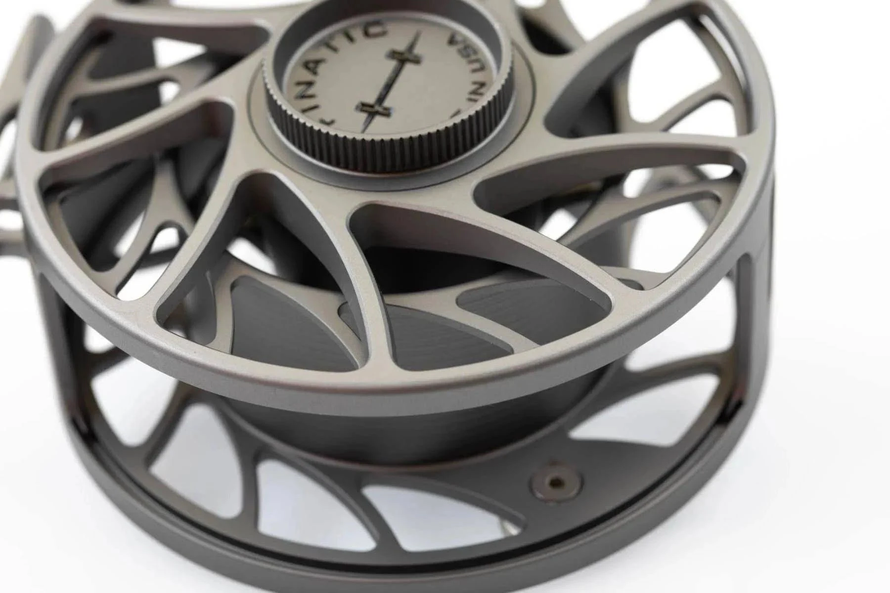 Hatch Gen 2 Finatic 3 Plus Fly Reel, Gray/Black, Large Arbor